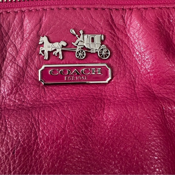 Coach Madison Leather Lindsey Satchel Shoulder/Crossbody Pink - Picture 6 of 9